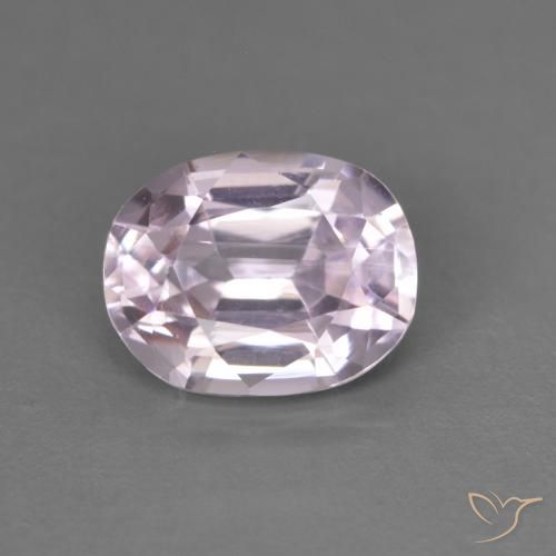 2.76ct 天然 非常に薄いロイヤルパープルピンク クンツァイト, 楕円形, VVS