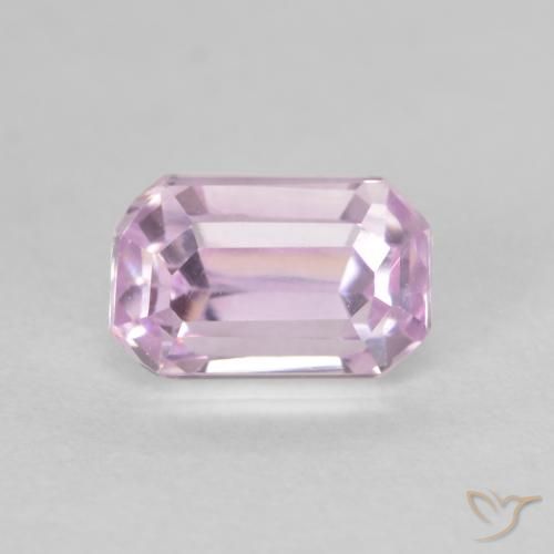 1.41ct 天然 ミディアムピンク クンツァイト, エメラルドカット, VVS
