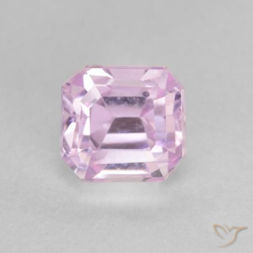 1.55ct 天然 チェリーピンクトーン クンツァイト, エメラルドカット, VVS