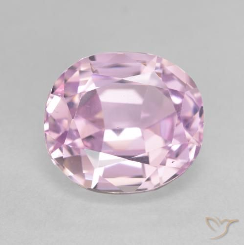 6.63ct 天然 ミディアムピンク クンツァイト, 楕円形, VVS