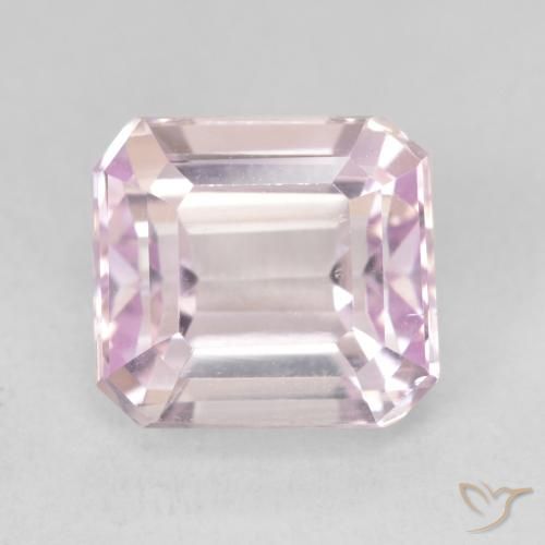 5.06ct 天然 チェリーピンクトーン クンツァイト, エメラルドカット, VVS-VS