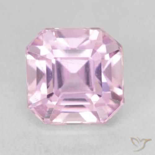 3.99ct 天然 ライトパープル クンツァイト, エメラルドカット, VVS-VS