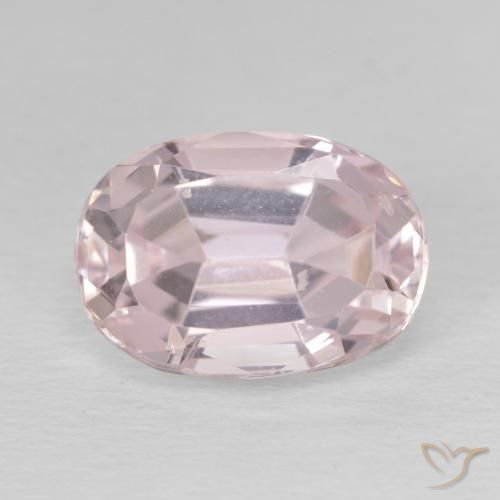5.48ct 天然 フラミンゴピンク クンツァイト, 楕円形, VS