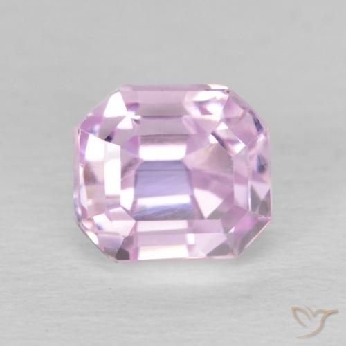 2.02ct 天然 ライトピンク クンツァイト, エメラルドカット, VS