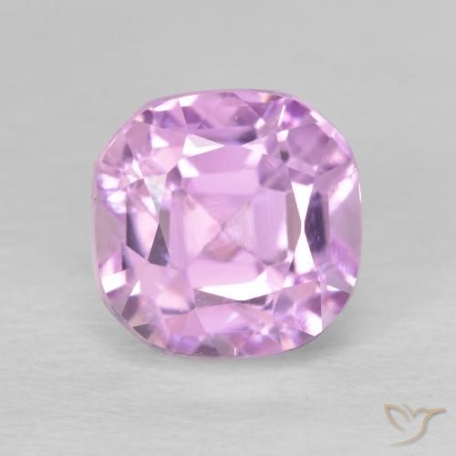 3.22ct 天然 ロイヤルパープルピンク クンツァイト, クッション, VS