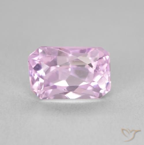 2.81ct 天然 ミディアムパープル クンツァイト, エメラルドカット, VVS-VS