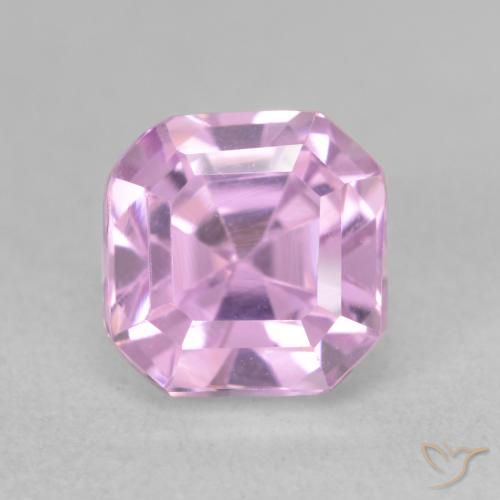 2.91ct 天然 ピンクがかった紫 クンツァイト, エメラルドカット, VVS-VS