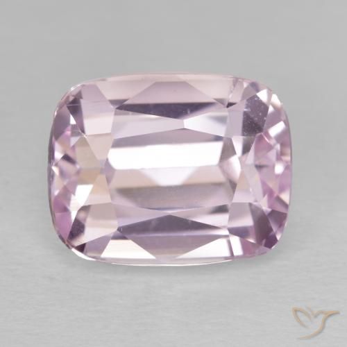 8.27ct 天然 薄いチェリーピンク クンツァイト, クッション, VVS-VS