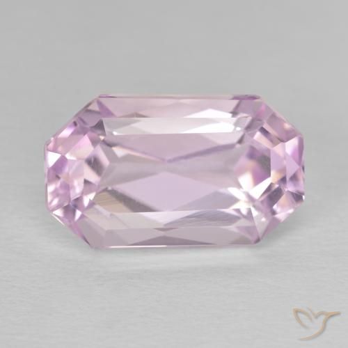 8.81ct 天然 Medium Light-Pink クンツァイト, エメラルドカット, VVS-VS