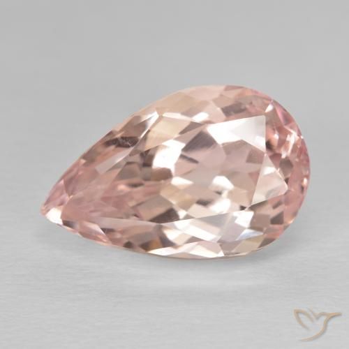 11.21ct 天然 ミディアムピンク クンツァイト, 洋梨の形, VVS-VS