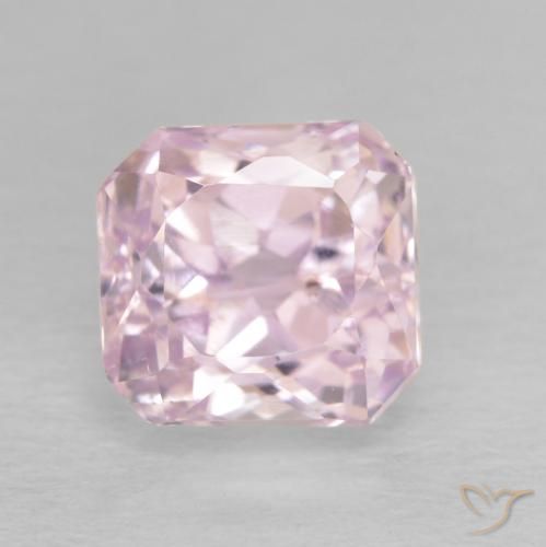 2.48ct 天然 ライトピンク クンツァイト, エメラルドカット, VS