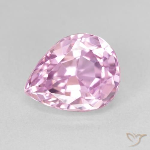 5.15ct 天然 チェリーピンク クンツァイト, 洋梨の形, VS