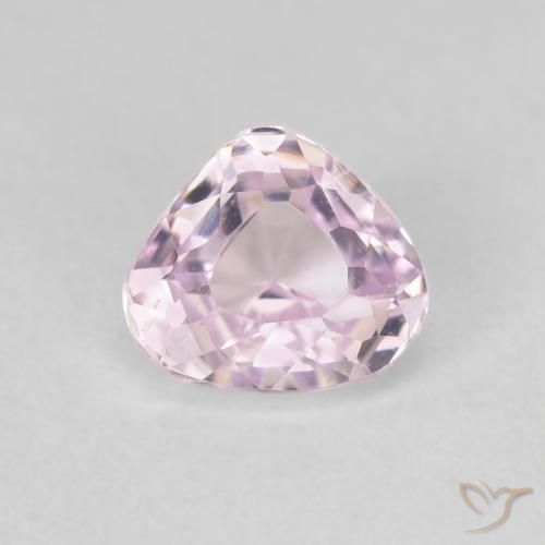 1.76ct 天然 ライトローズピンク クンツァイト, 洋梨の形, VVS