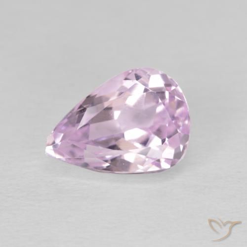 2.96ct 天然 パープルピンク クンツァイト, 洋梨の形, VS
