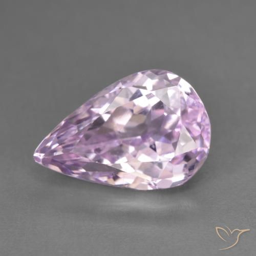 6.17ct 天然 パープルピンク クンツァイト, 洋梨の形, VVS-VS