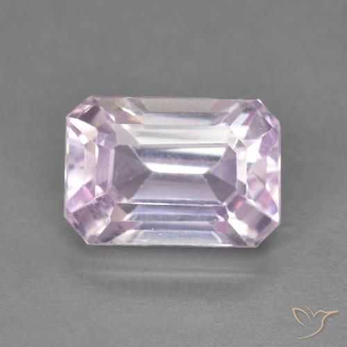 5.04ct 天然 チェリーピンクトーン クンツァイト, エメラルドカット, VVS-VS