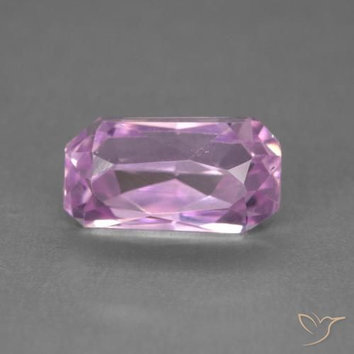 2.49ct 天然 パープルピンク クンツァイト, エメラルドカット, VVS