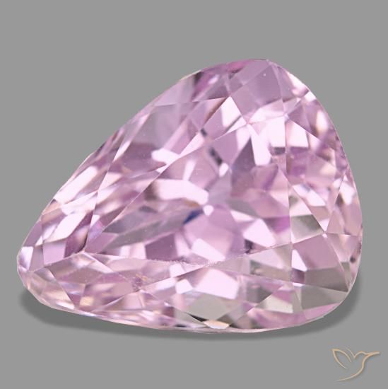 7.38ct ピンク クンツァイト, 洋梨の形, VS