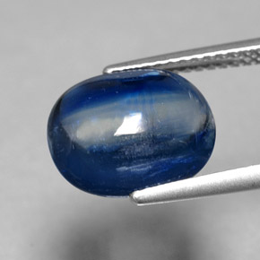 4.55カラットの天然ブルーカイヤナイト、透明、透明/半透明