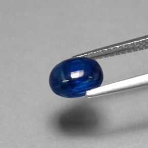 1.74カラットの天然ディープブルーカイヤナイト、透明、透明/半透明
