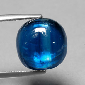 13.00カラットの天然ブルーカイヤナイト（12.5×12.3 mm・透明）