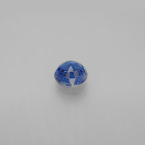 0.70カラットの天然ブルーカイヤナイト（5.22 mm・ラウンドカット）