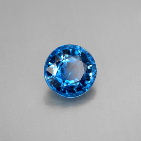1.63カラットの天然ブルーカイヤナイト（7.11 mm・ラウンドカット）