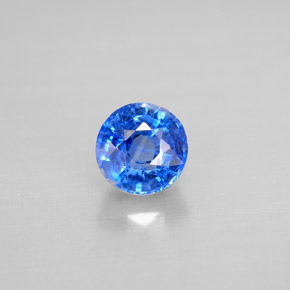 1.25カラットの天然ブルーカイヤナイト（5.98 mm・ラウンドカット）
