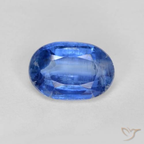 1.07ct 天然 ダークブルー カイヤナイト, 楕円形, SI