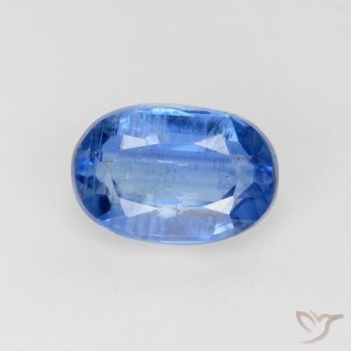 0.72ct 天然 ミディアムブルー カイヤナイト, 楕円形, SI