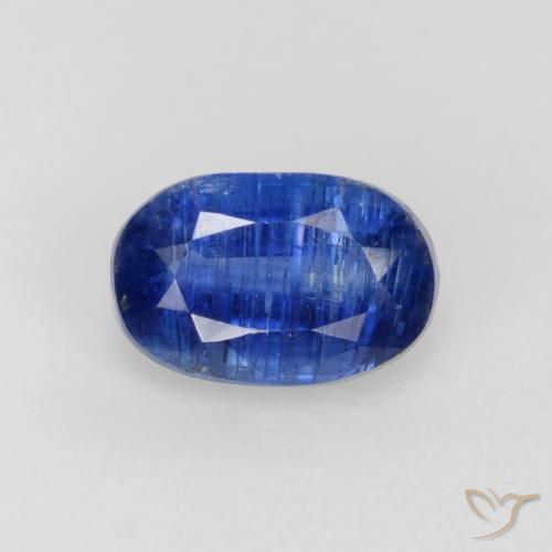 0.74ct 天然 ダークブルー カイヤナイト, 楕円形, SI-I1