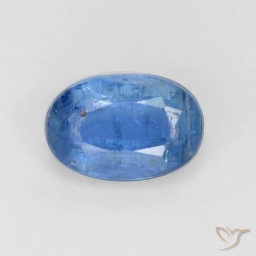 0.78ct 天然 明るいブルー カイヤナイト, 楕円形, SI