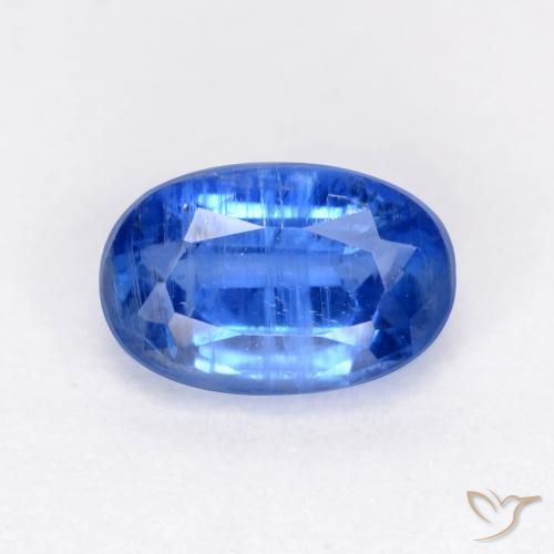 0.73ct 天然 薄いネイビーブルー カイヤナイト, 楕円形, SI