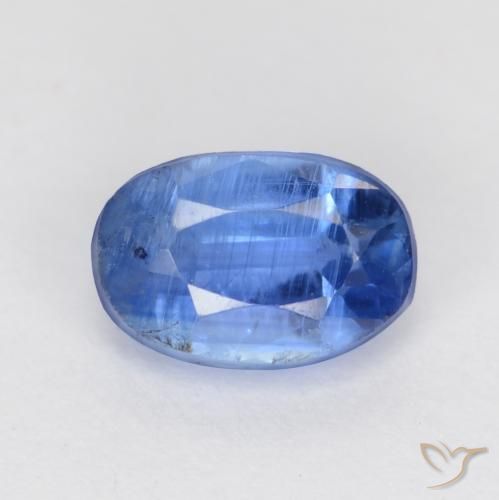 0.84ct 天然 明るいネイビーブルー カイヤナイト, 楕円形, SI