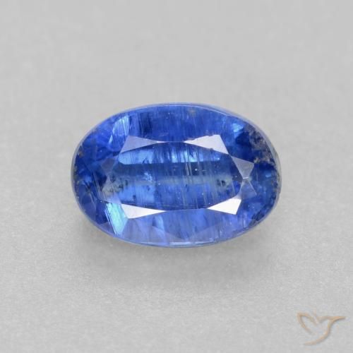 0.73ct 天然 ダークブルー カイヤナイト, 楕円形, I1