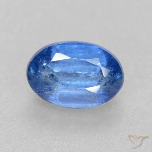 0.69ct 天然 明るいブルー カイヤナイト, 楕円形, SI-I1