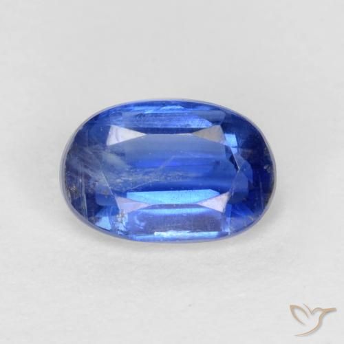 0.71ct 天然 ネイビーブルー カイヤナイト, 楕円形, SI-I1