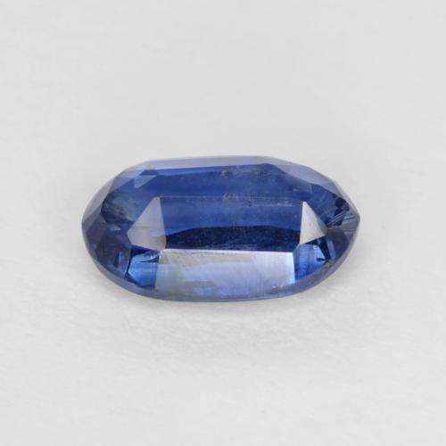 0.64カラットの天然ネイビーブルーカイヤナイト（6.4×4 mm・オーバルカット）