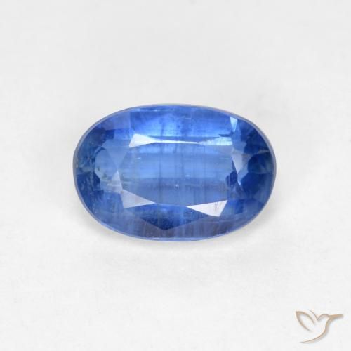 0.68ct 天然 ディープブルー カイヤナイト, 楕円形, SI-I1