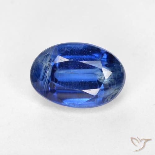 0.78ct 天然 ネイビーブルー カイヤナイト, 楕円形, SI-I1