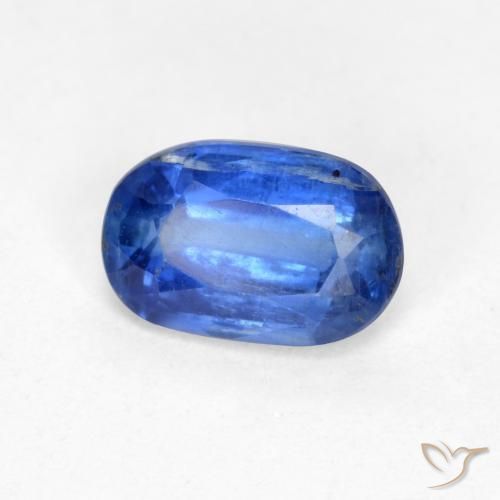 0.58ct 天然 ダークブルー カイヤナイト, 楕円形, SI-I1