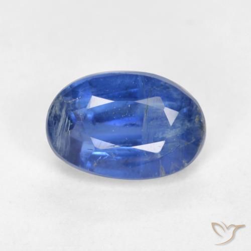 0.83ct 天然 ディープブルー カイヤナイト, 楕円形, SI-I1
