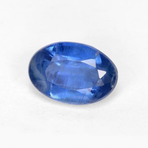0.72ct 天然 ダークブルー カイヤナイト, 楕円形, SI-I1