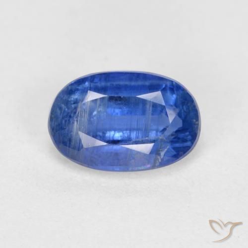 0.79ct 天然 コーンフラワーブルー カイヤナイト, 楕円形, SI-I1