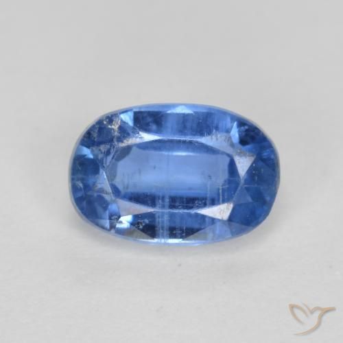 0.75ct 天然 ネイビーブルー カイヤナイト, 楕円形, SI-I1