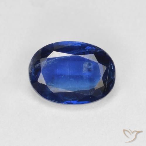 0.96ct 天然 ダークブルー カイヤナイト, 楕円形, VS-SI