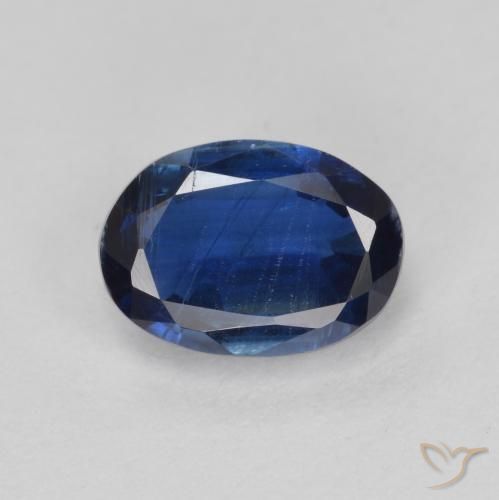 1.21ct 天然 ネイビーブルー カイヤナイト, 楕円形, SI