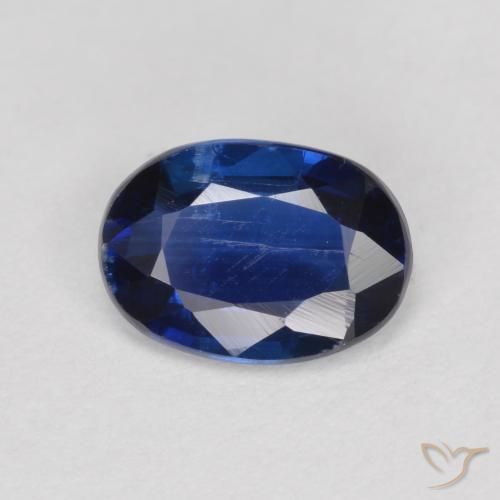 0.92ct 天然 ダークブルー カイヤナイト, 楕円形, SI