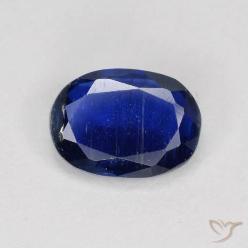 1.00ct 天然 ネイビーブルー カイヤナイト, 楕円形, SI
