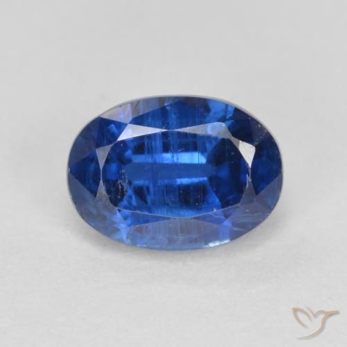 1.29ct 天然 ネイビーブルー カイヤナイト, 楕円形, VS-SI